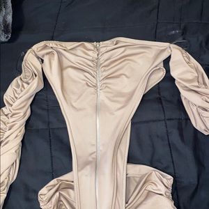 Tan two piece outfit